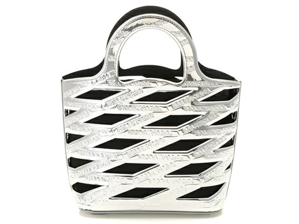 Balenciaga Handbag Neo Basket Silver